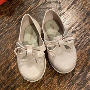Mini Melissa Toddler Girl Tan Shoes Size 7 Loafers